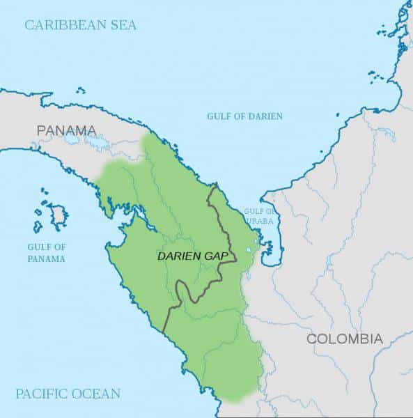 Το Darien Gap στα σύνορα της Κολομβίας και του Παναμά